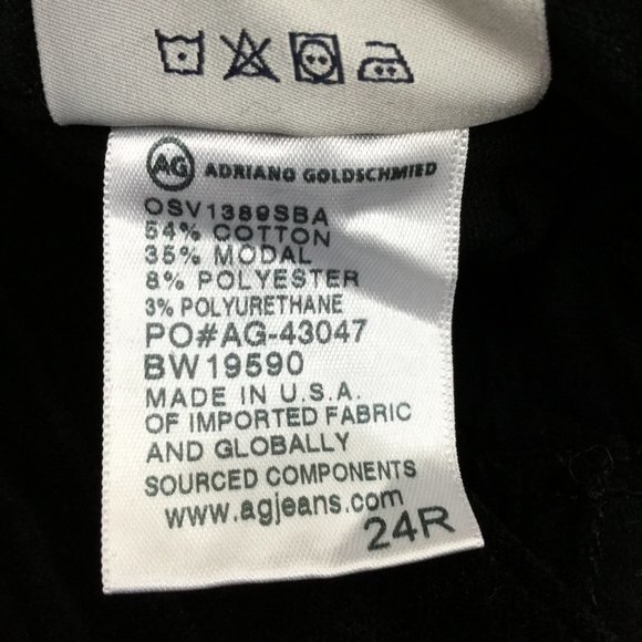 AG Adriano Goldschmied Black Super Skinny The Legging Ankle Jean 24 - Picture 11 of 12